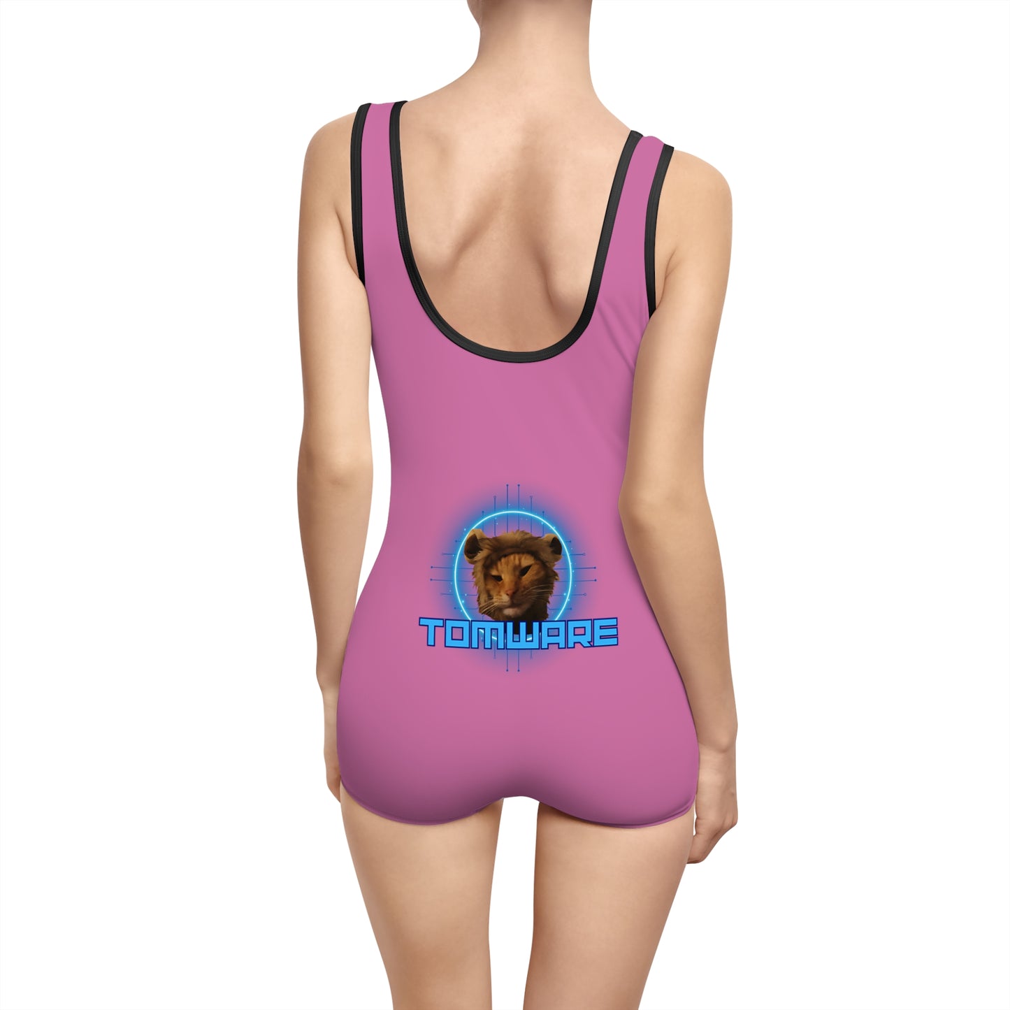 Pink Women's Vintage Swimsuit (AOP)