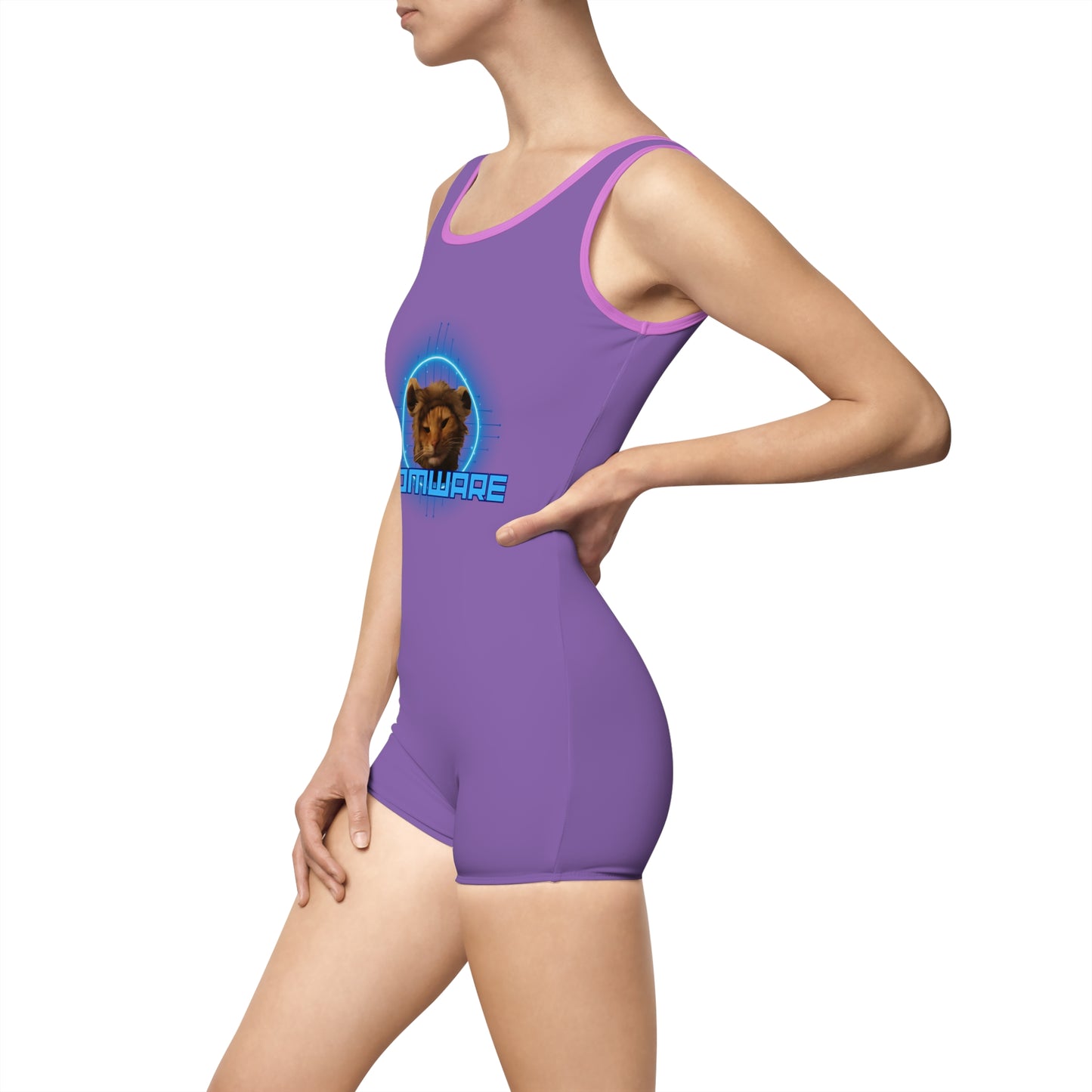 Purple Women's Vintage Swimsuit (AOP)