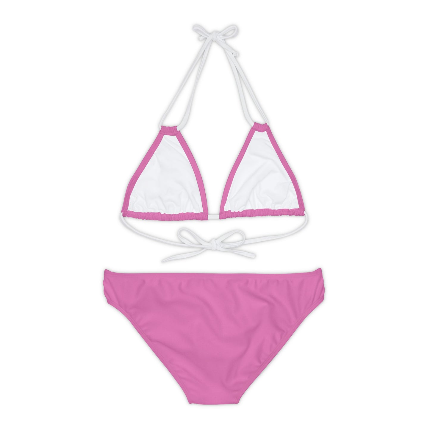 Pink Strappy Bikini Set (AOP)