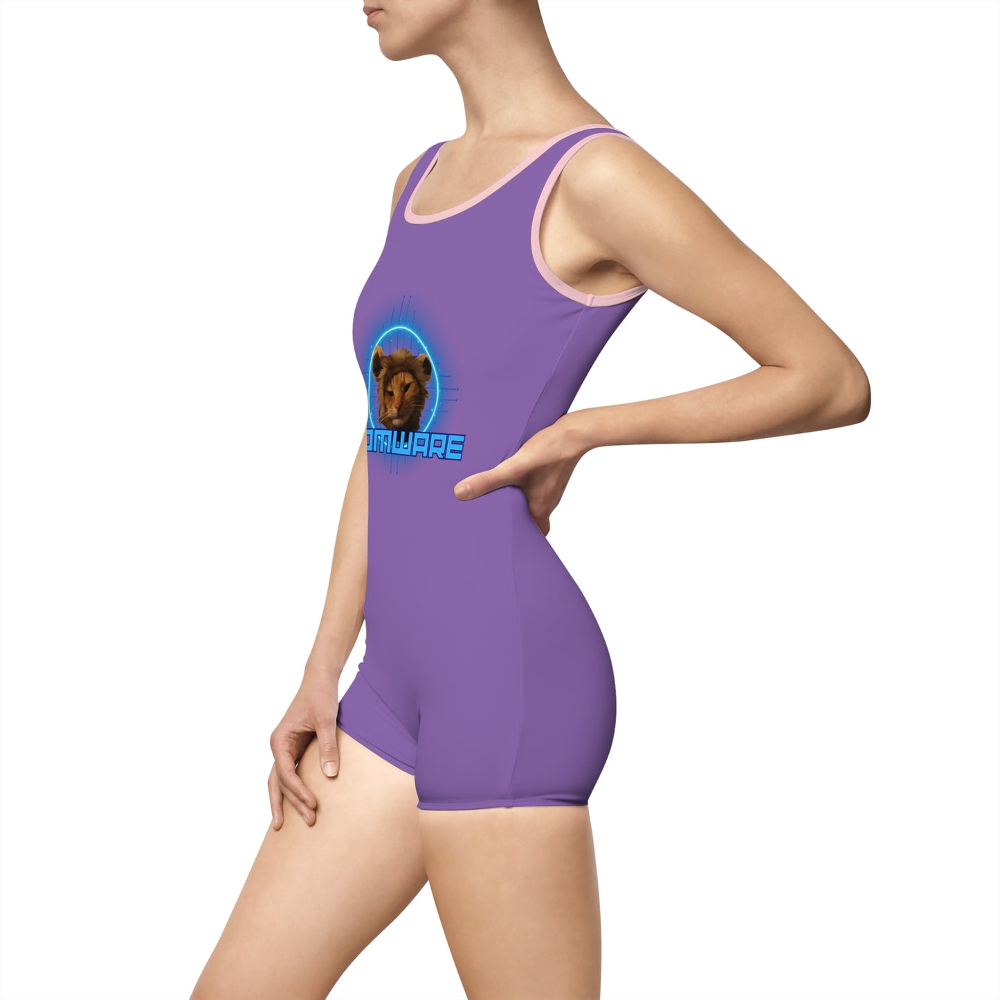 Purple Women's Vintage Swimsuit (AOP)