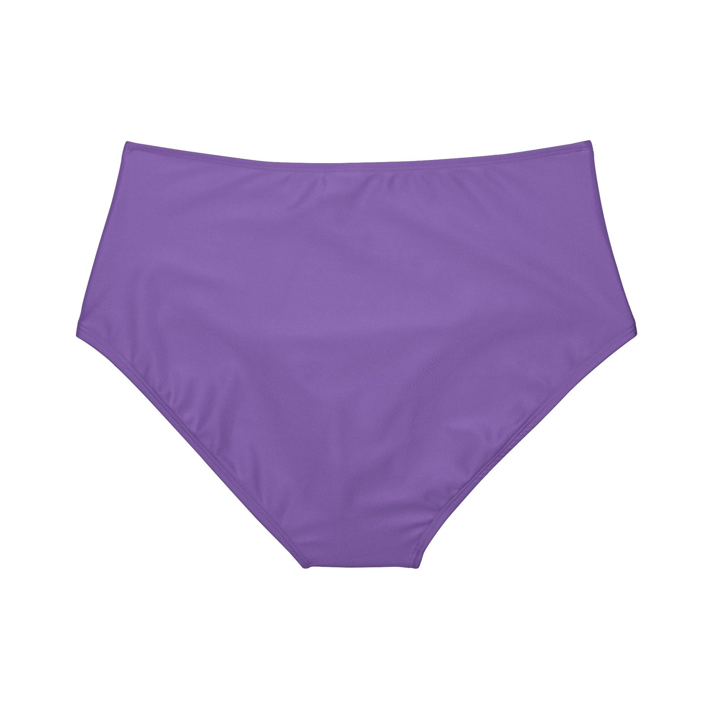 Purple High-Waist Hipster Bikini Bottom (AOP)