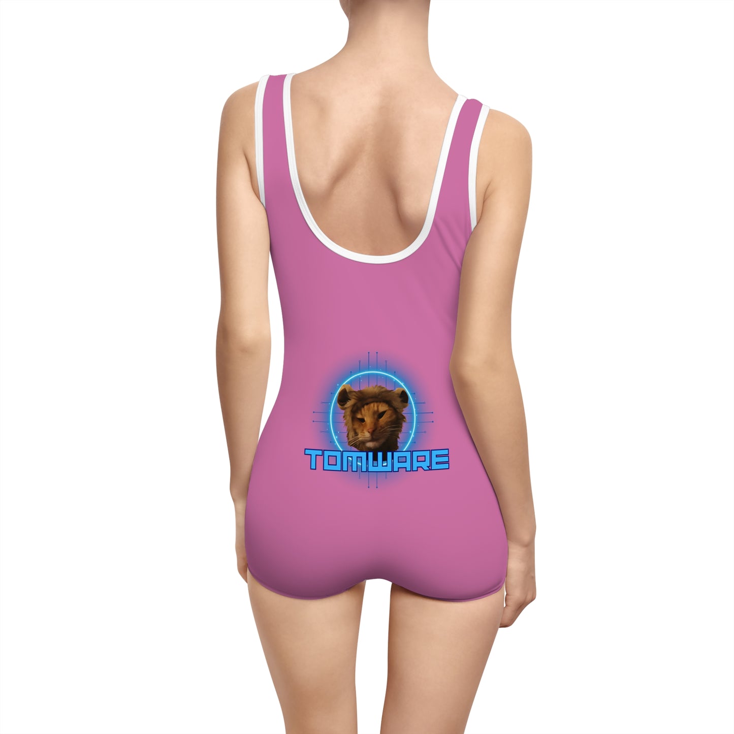 Pink Women's Vintage Swimsuit (AOP)