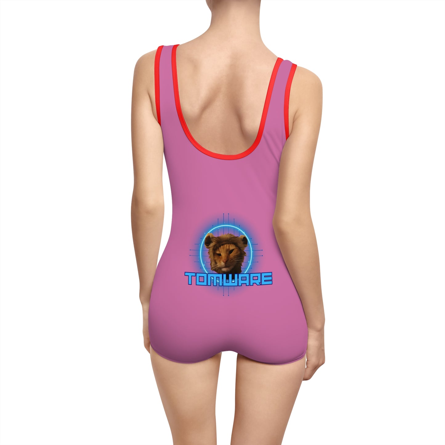 Pink Women's Vintage Swimsuit (AOP)