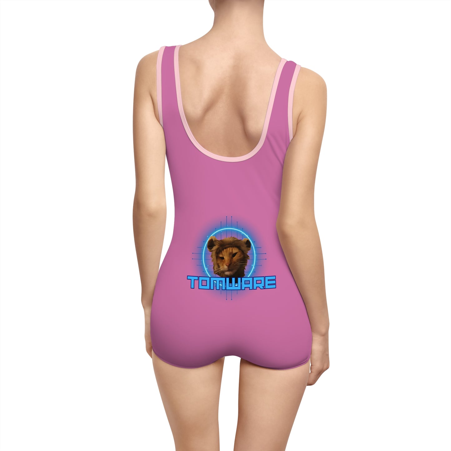 Pink Women's Vintage Swimsuit (AOP)