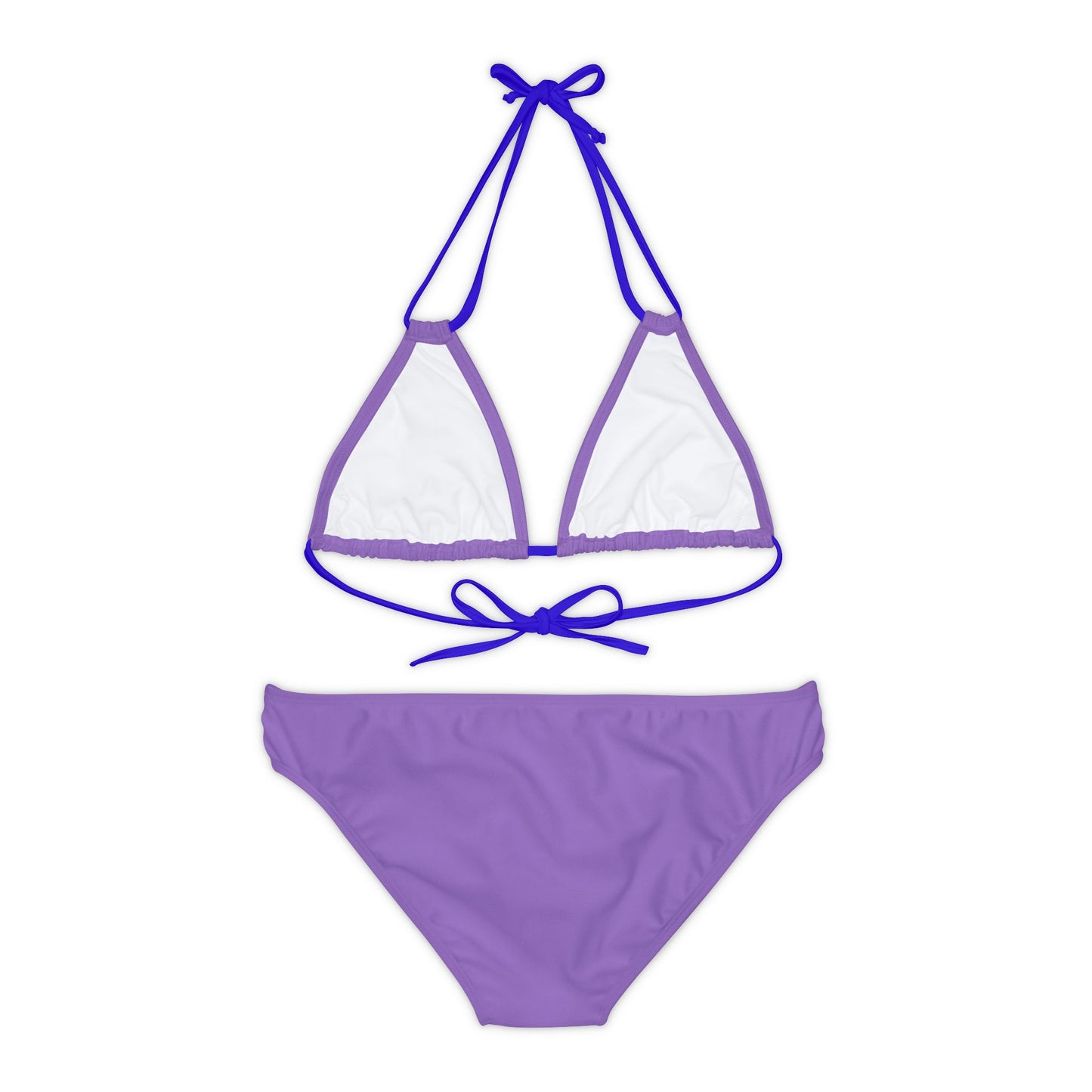 Purple Strappy Bikini Set (AOP)